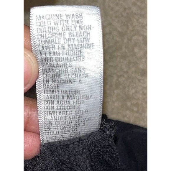 Standard James Perse (1) Small Black Slub Jersey Drape Back Long Sleeve Top - Picture 14 of 14